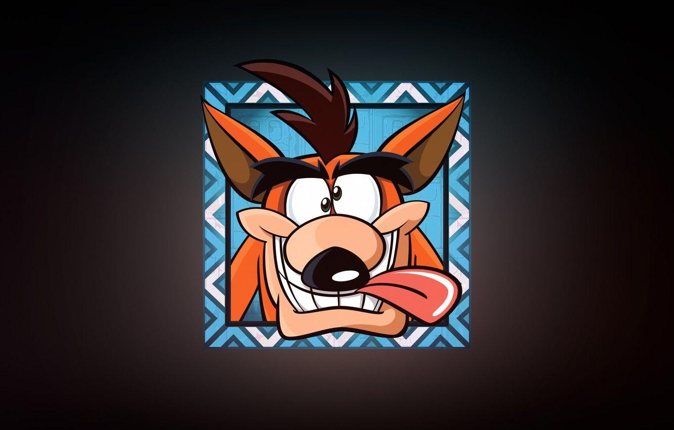 1332x850 Wallpaper Fox, Minimalism, The game, Crash, Face, Art, Art