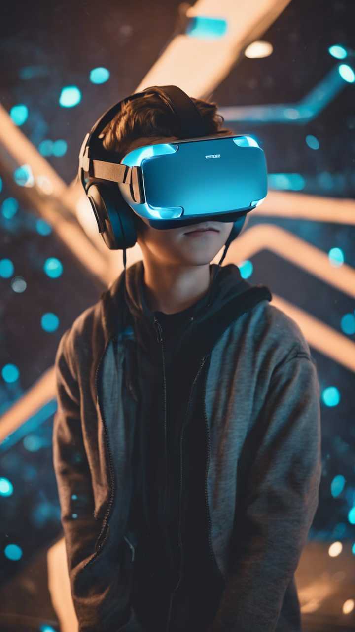 720x1280 A teen boy wearing a virtual reality
