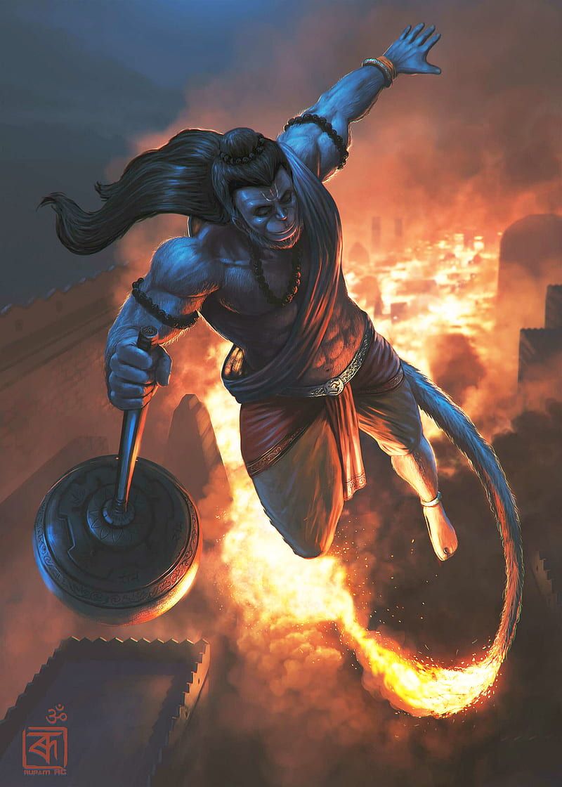 800x1120 Jai hanuman, god, people, HD wallpaper