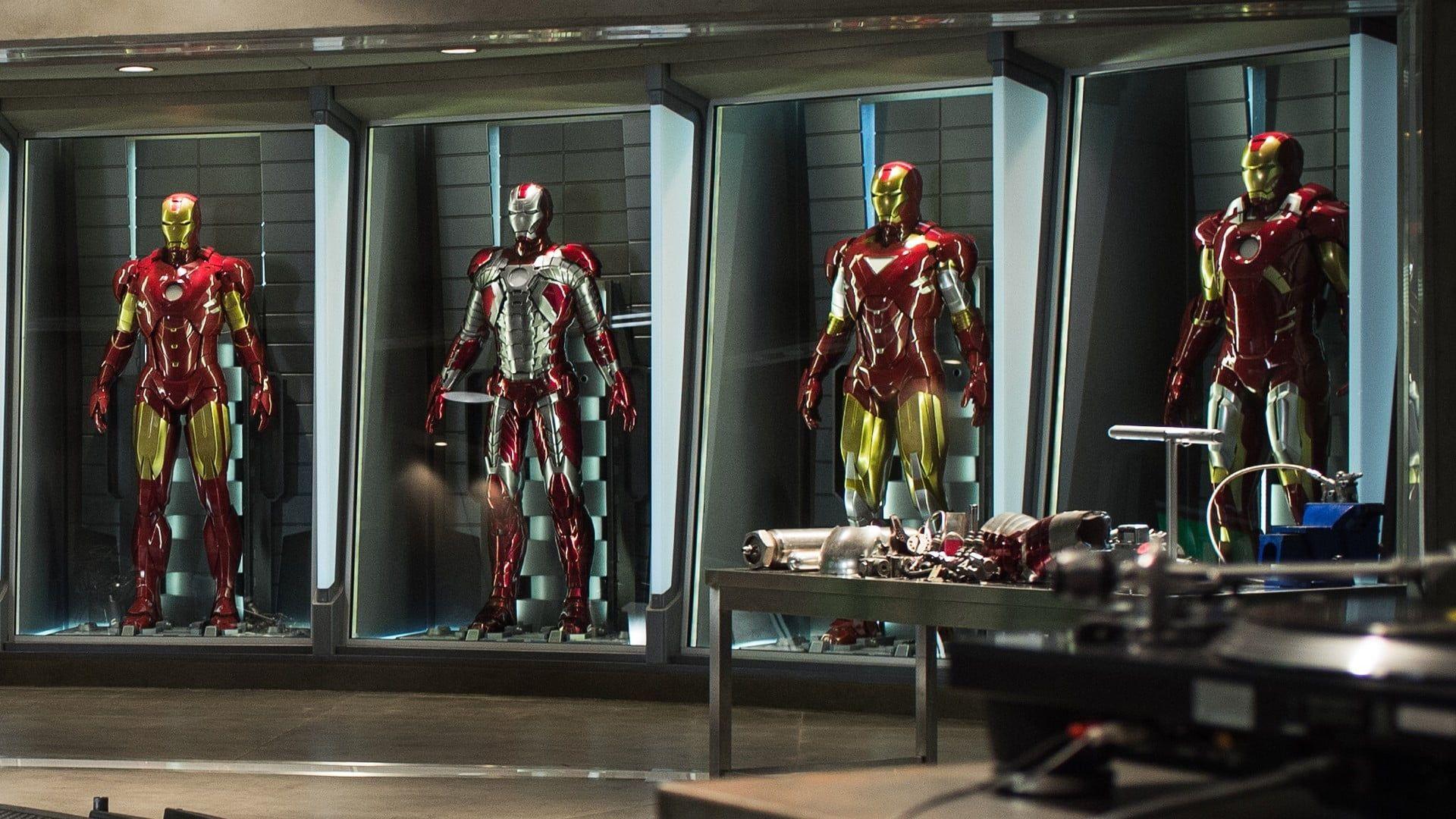 1920x1080 Four Iron Man suits, Iron Man, Iron Man The Avengers HD wallpaper