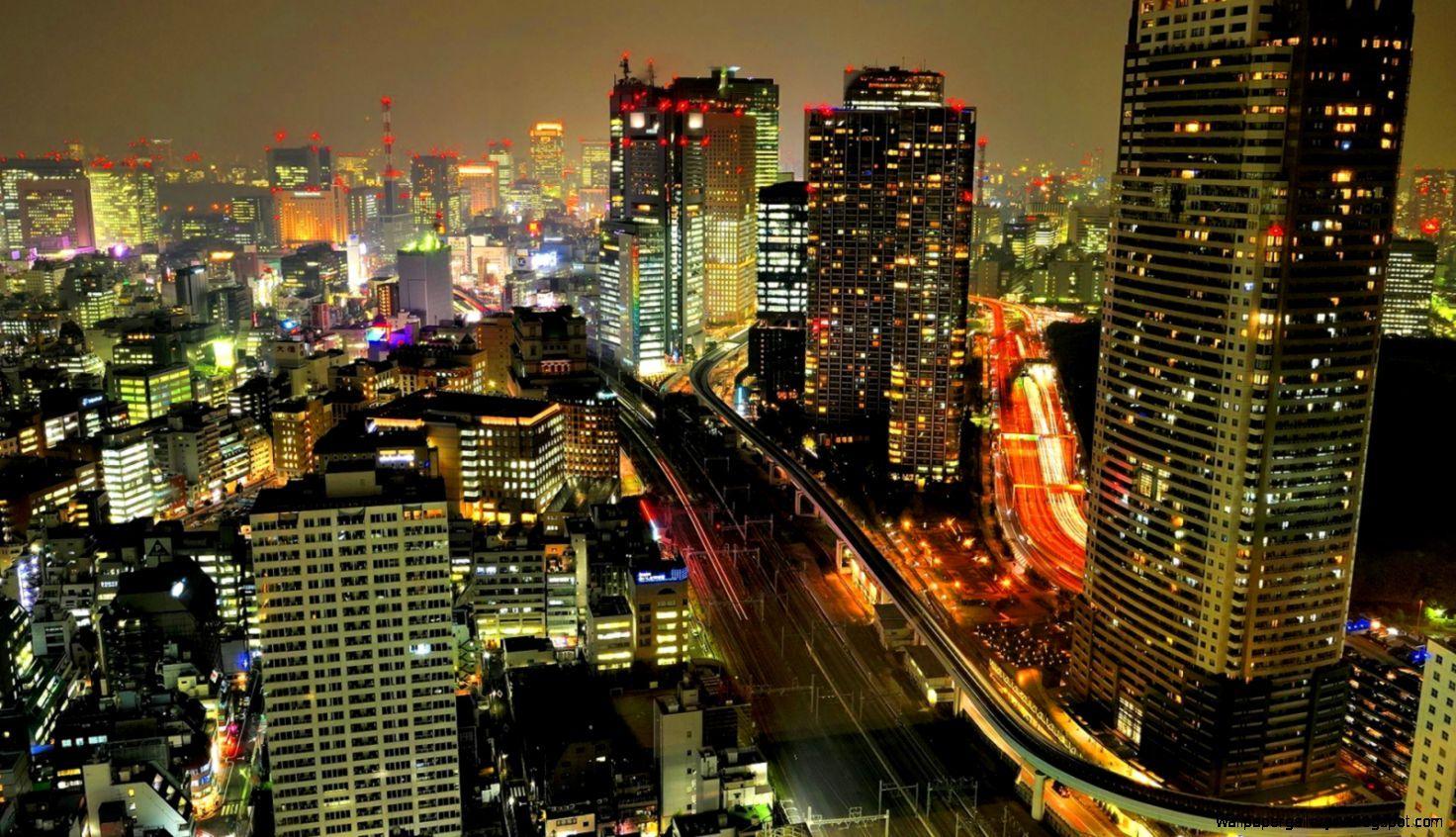 1472x846 Photo Tokyo City At Night Wallpaper