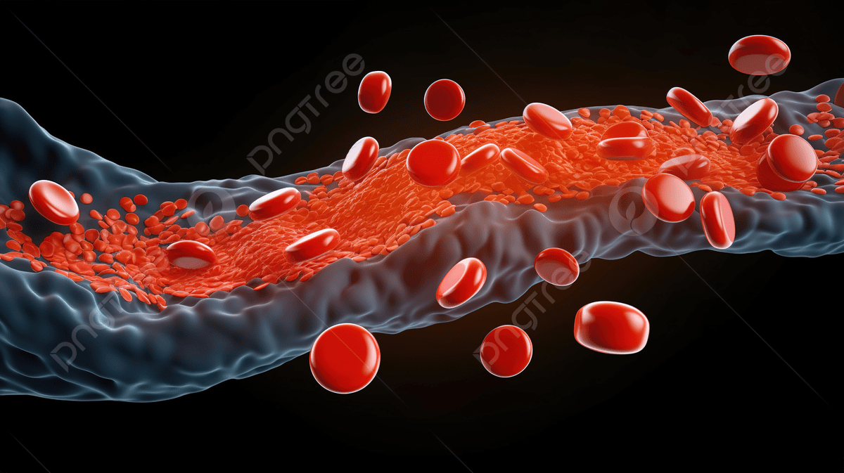 1200x673 Vessel And Red Cells Flowing Over An