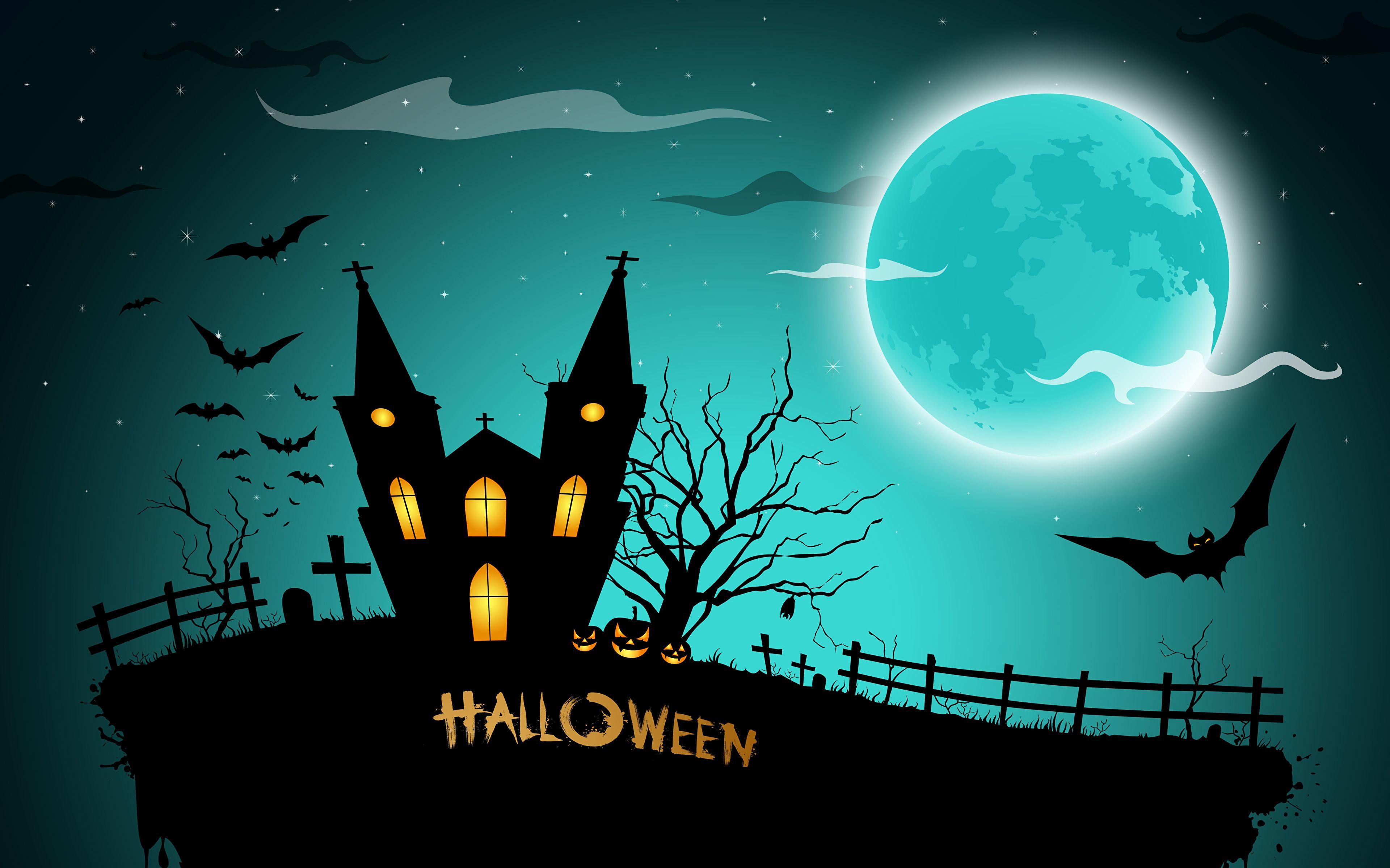 Halloween Moon Desktop Wallpapers - Top Free Halloween Moon Desktop ...