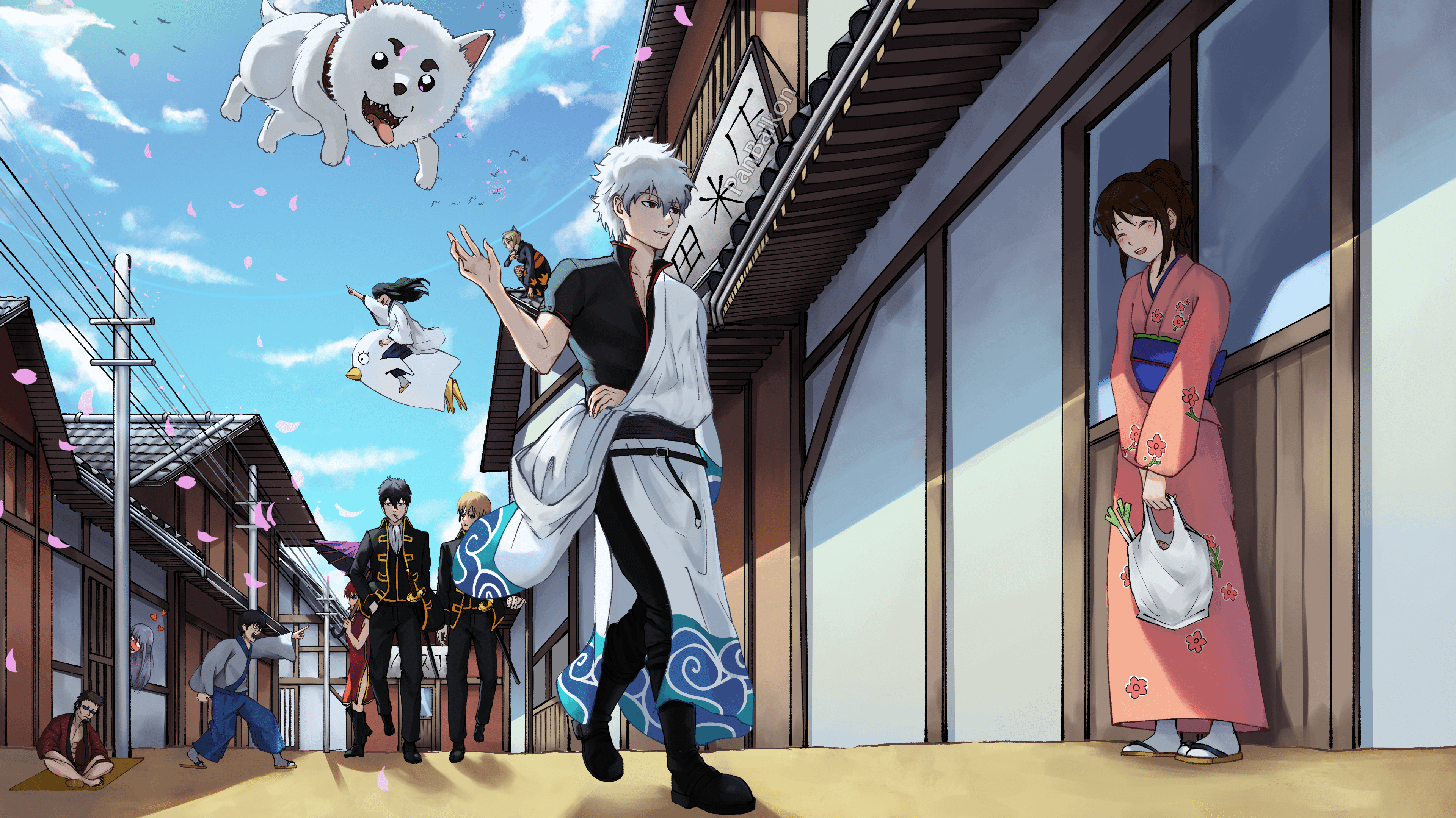 3840x2160 Gintoki Sakata Anime Gintama 4k Ultra