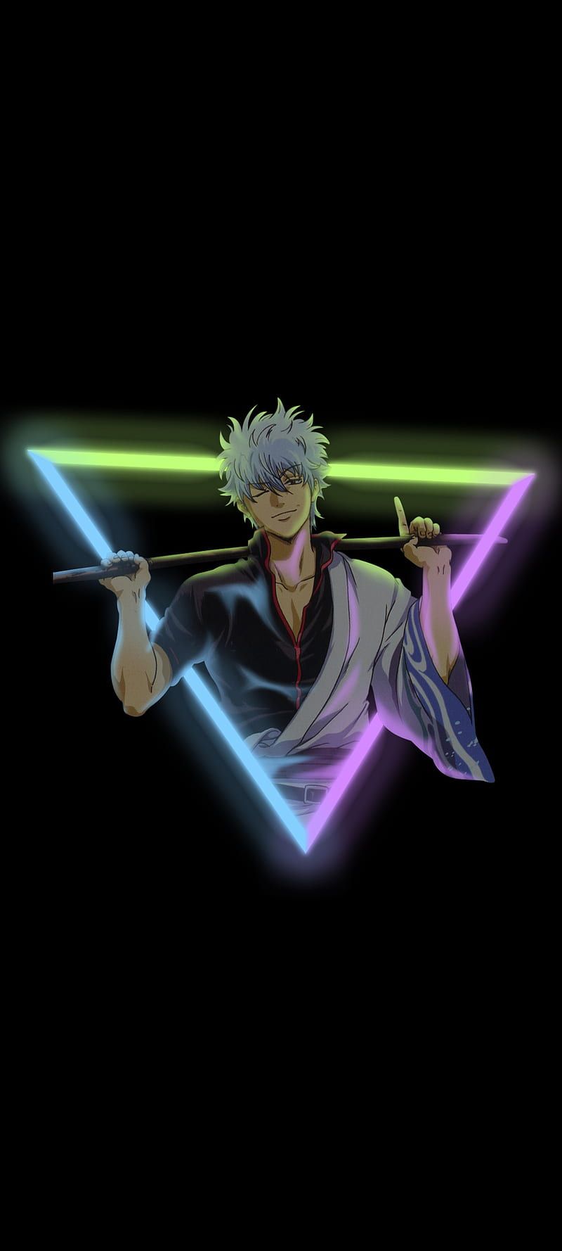 800x1778 HD gintoki neon wallpaper