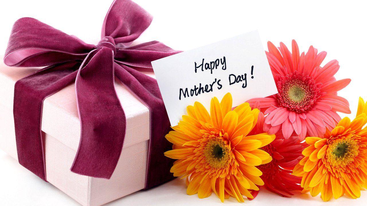 1280x720 Happy Mothers Day Gift Card With Flowers HD Wallpaper Cool
