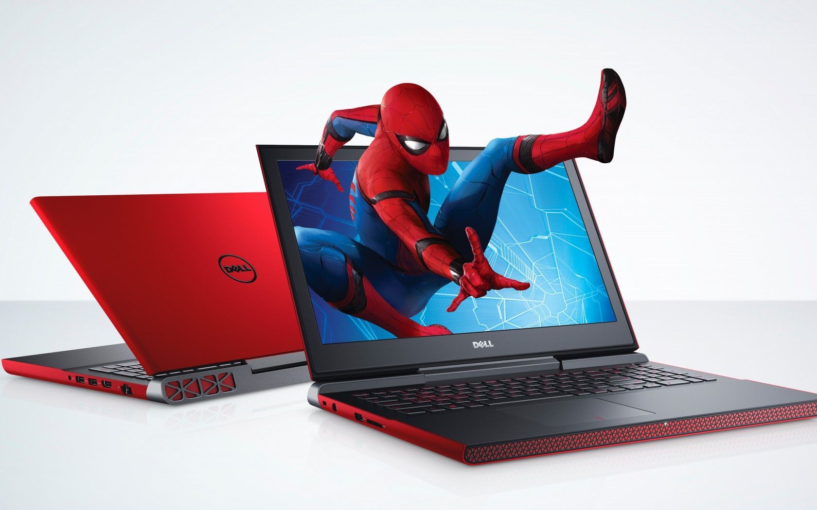1680x1050 Laptop Spider Man Technology Dell Wallpaper