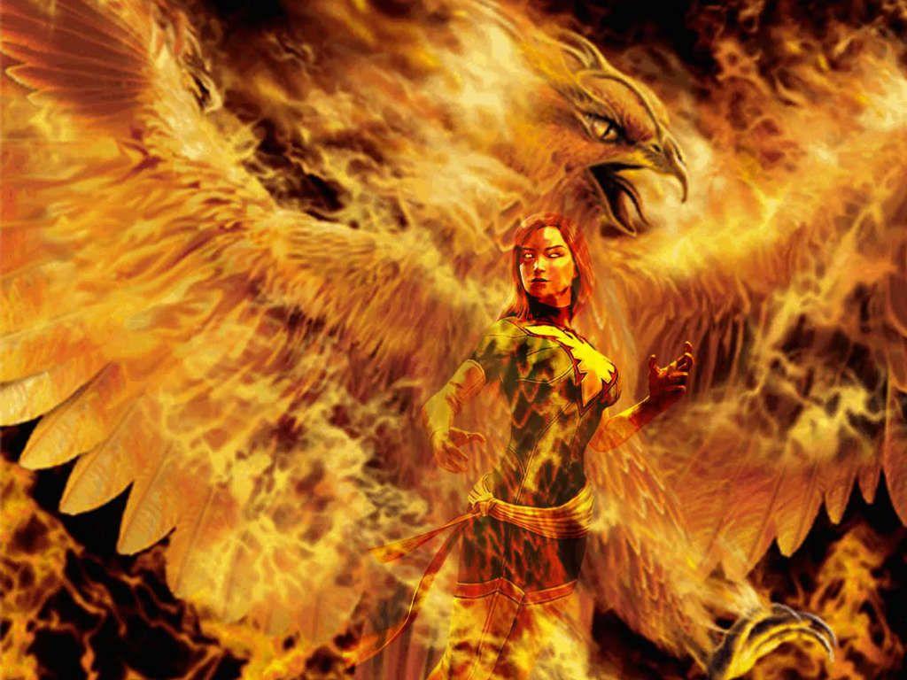 1024x768 Dark Phoenix Wallpaper