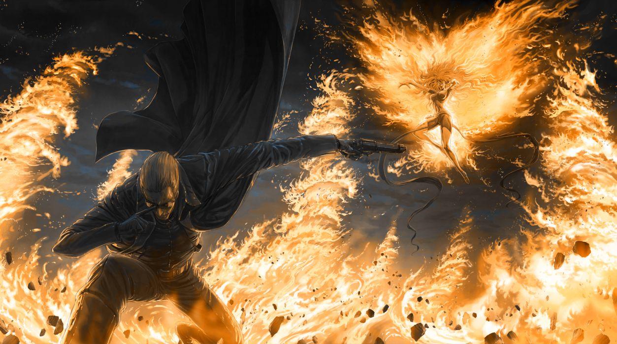 1253x700 Ultimate Marvel vs Capcom Phoenix Fire wallpaperx1143