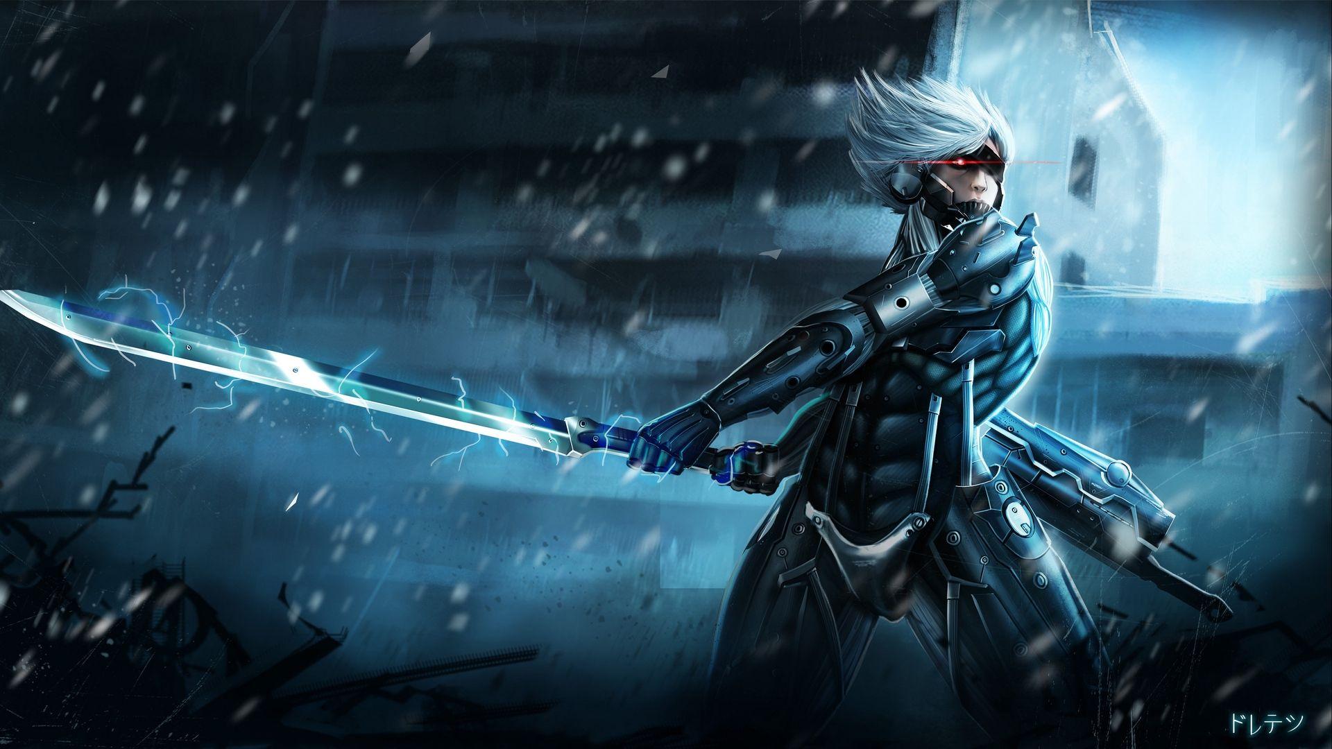 1920x1080 Download wallpaper 1920x1080 metal gear rising, raiden