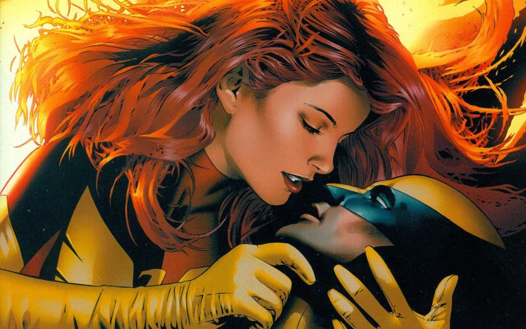1680x1050 Jean Grey, Phoenix, Wolverine, Superheroines HD Wallpaper