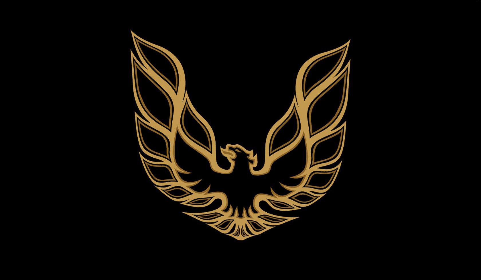 1680x977 Black Background Phoenix Pontiac Firebird Logos Wallpaper