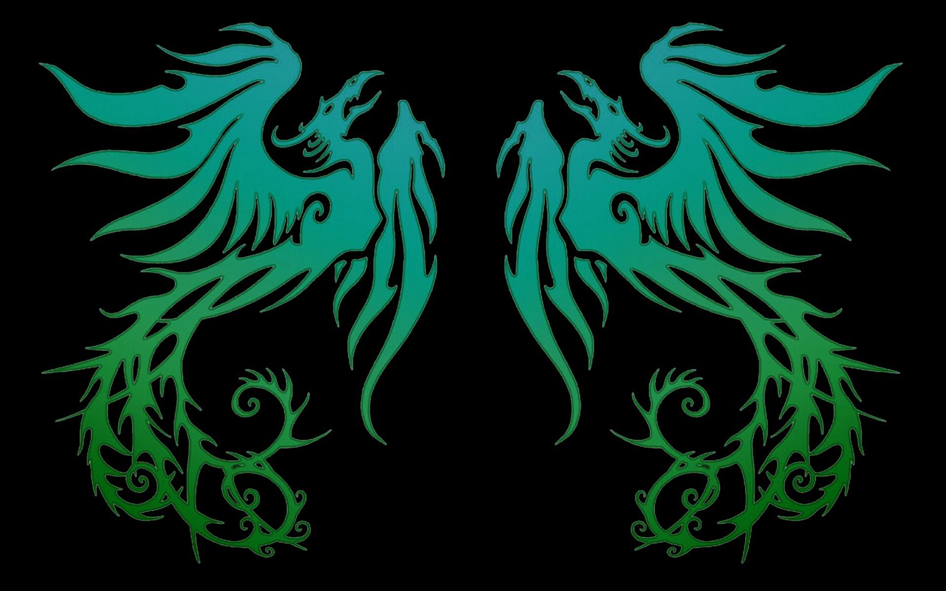 1920x1200 Free download Blue Phoenix Wallpaper Light baby dark blue