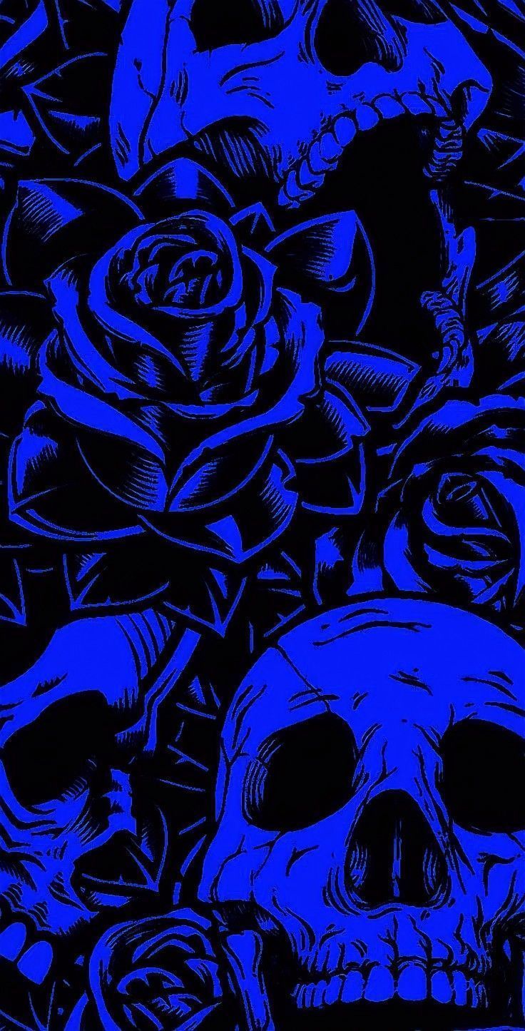 Blue and Black Skull Wallpapers - Top Free Blue and Black Skull
