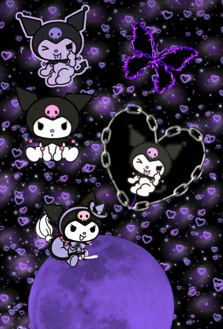 736x1086 Cute Kuromi iPhone wallpaper