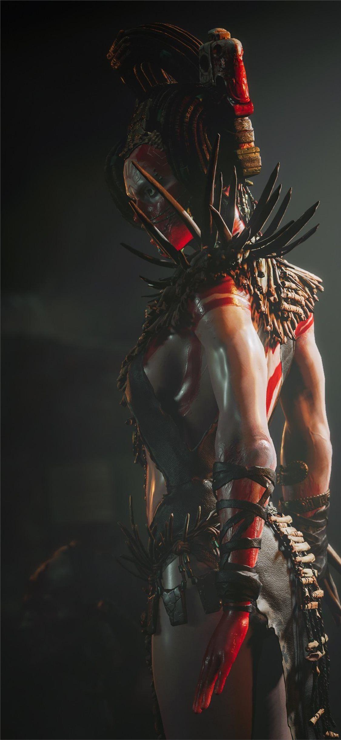 1125x2436 the dark side shadow of the tomb raider iPhone X Wallpaper