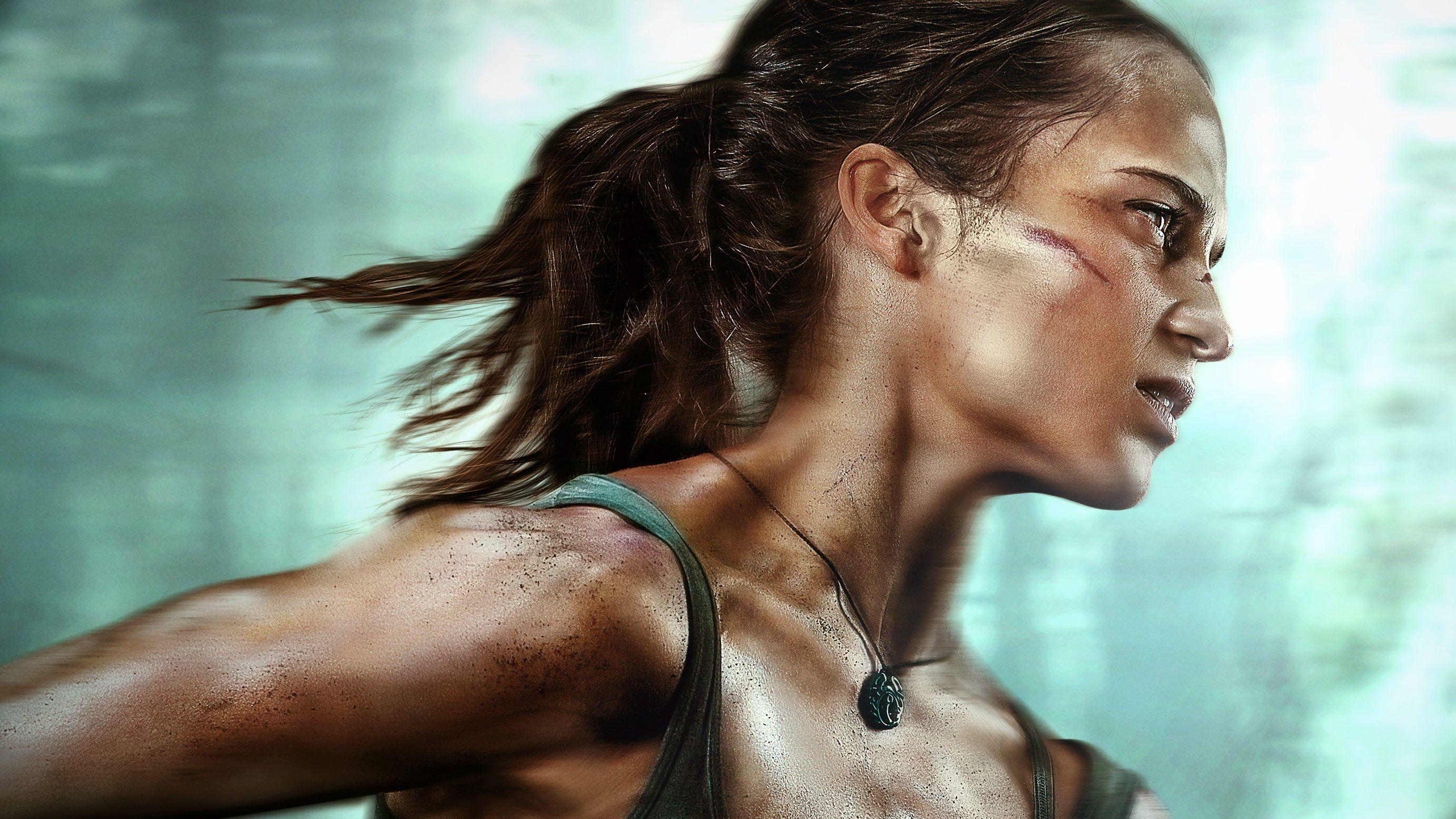 2764x1555 Alicia Vikander Lara Croft Tomb Raider 4K Wallpaper