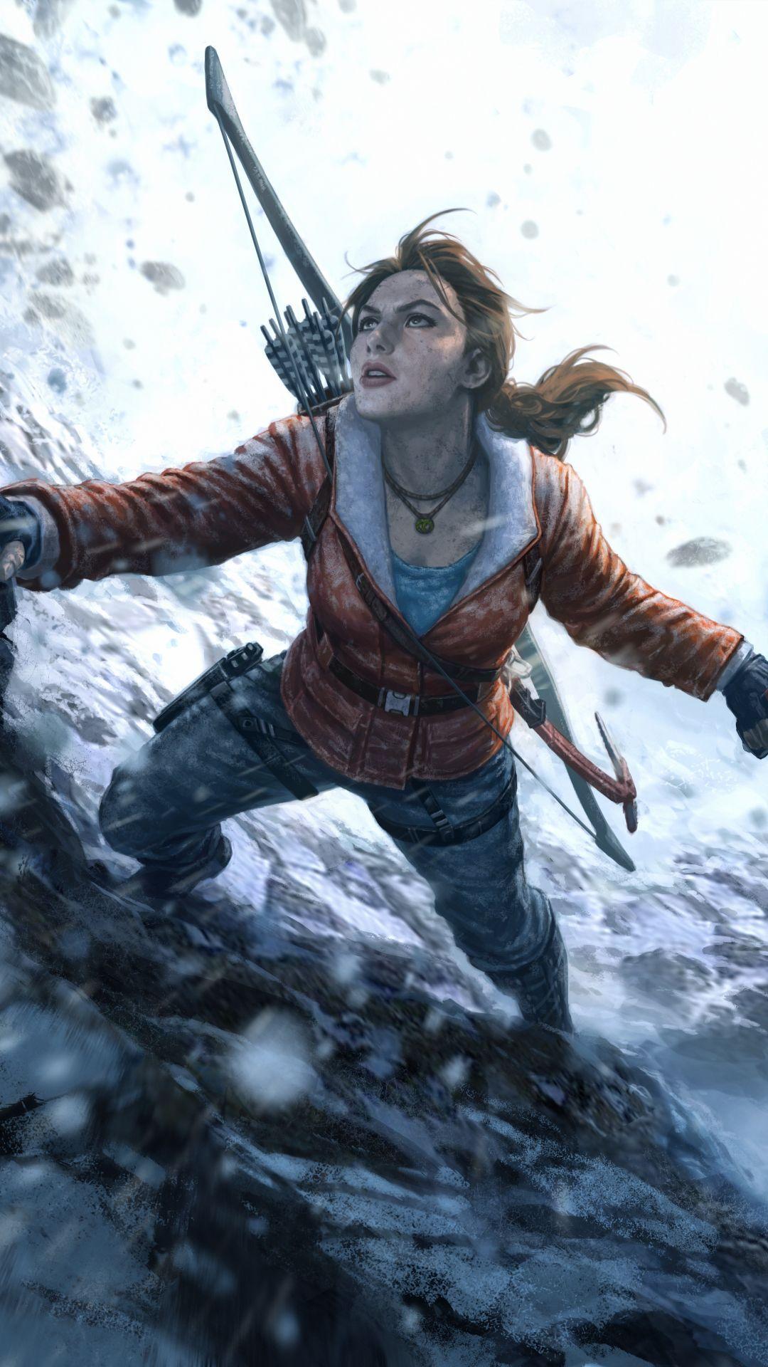 1080x1920 Rise Of The Tomb Raider iPhone Papel De Parede Desktop é 4K
