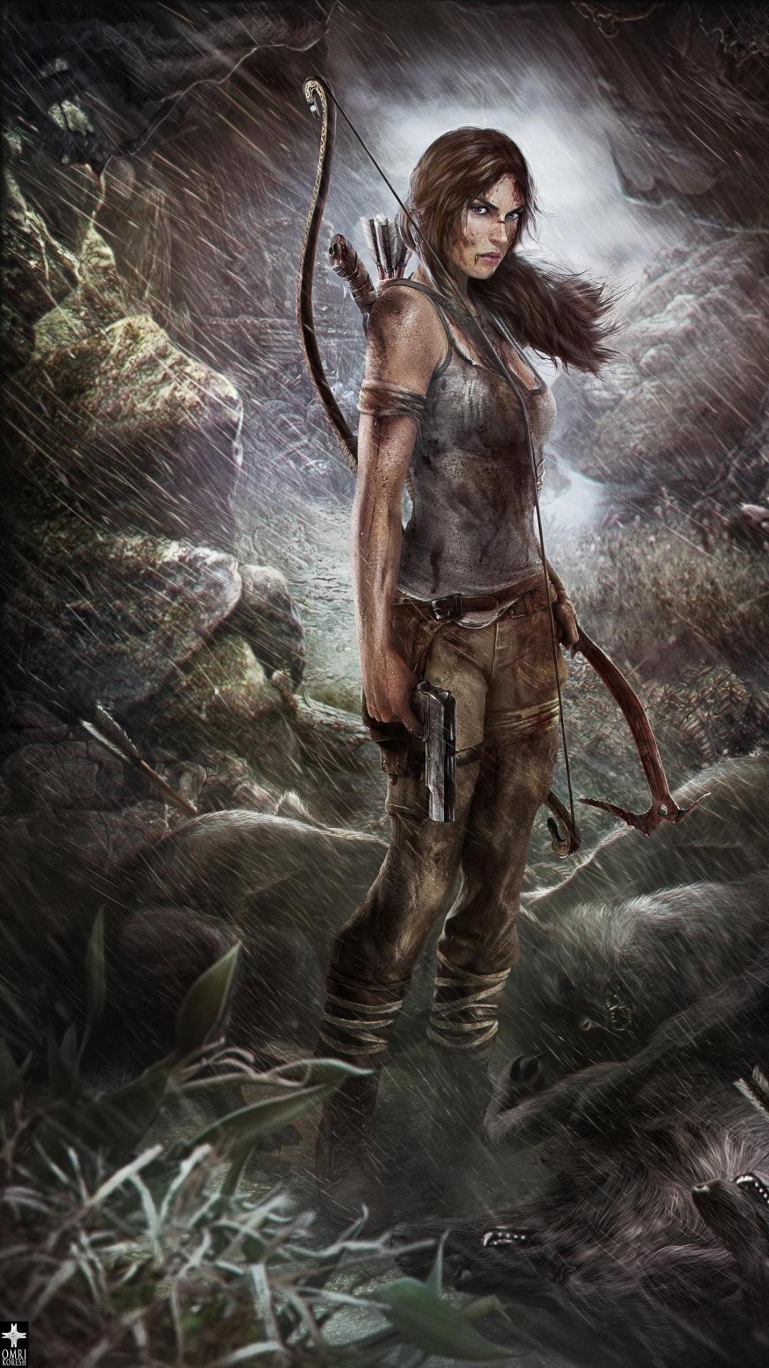 iphone xs max rise of the tomb raider wallpaper