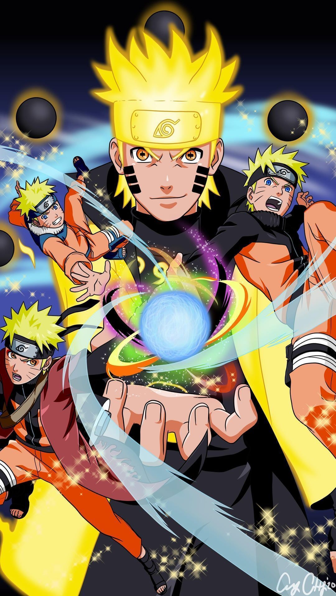 1080x1913 Redrew this dope picture of Naruto I