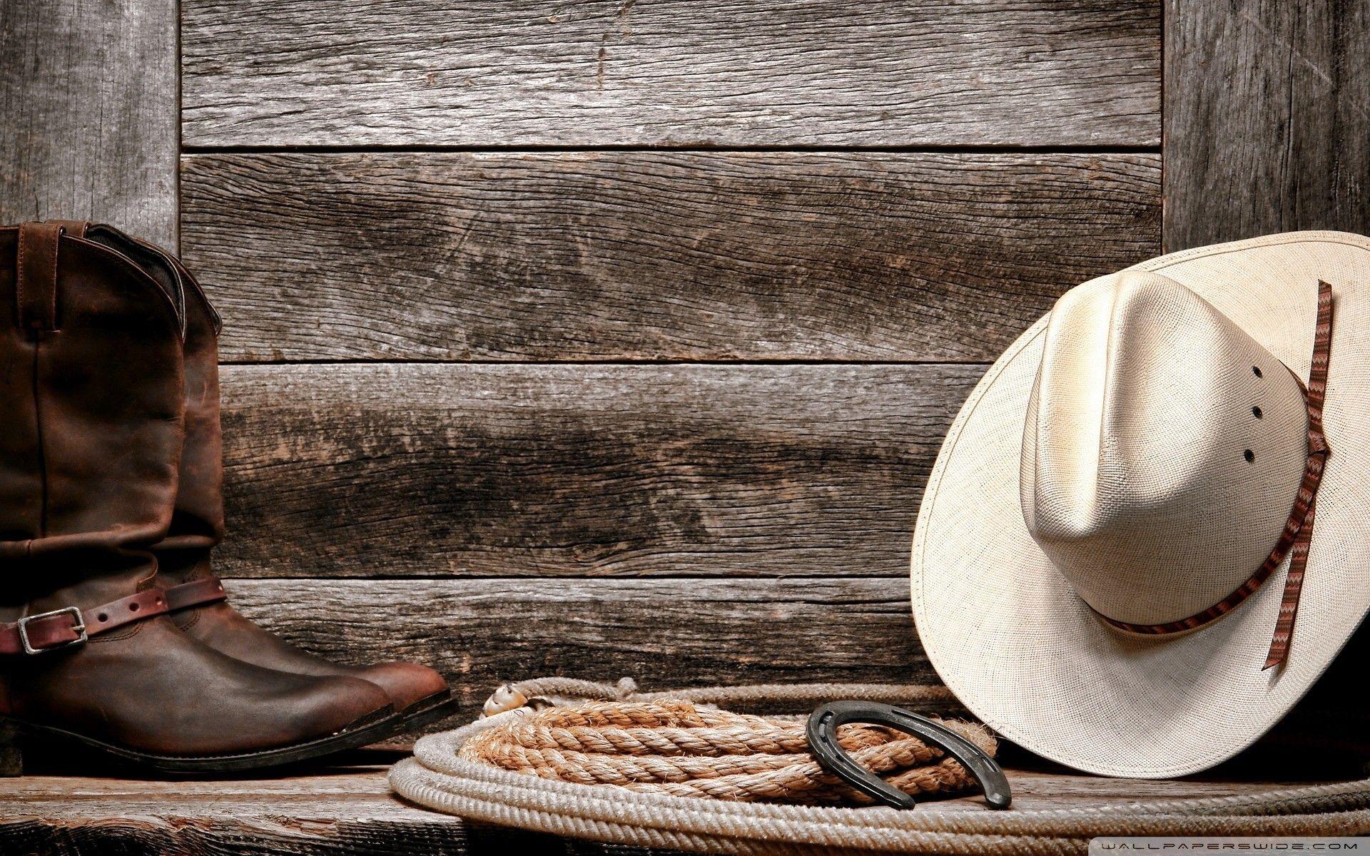 Download Cowgirls Boots With Hat Wallpaper  Wallpaperscom
