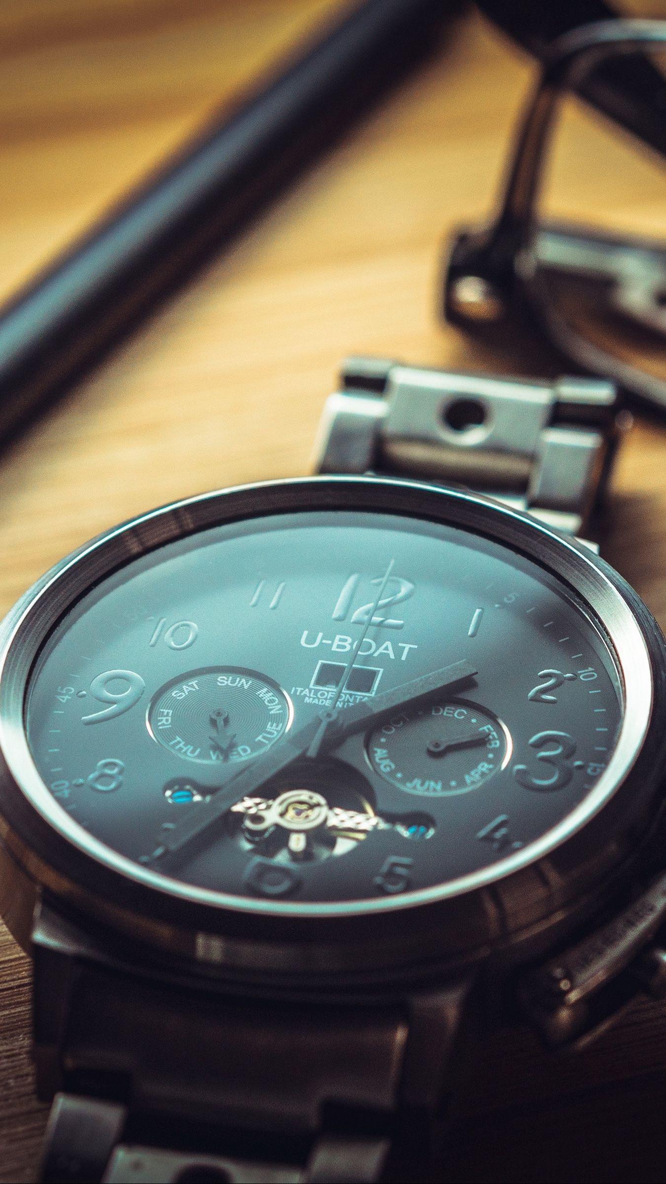 1350x2400 Download Wallpaper 1350x2400 U Boat, Watches, Glasses, Pen