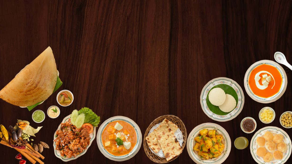 1245x700 Delicious Spread of Indian Cuisine