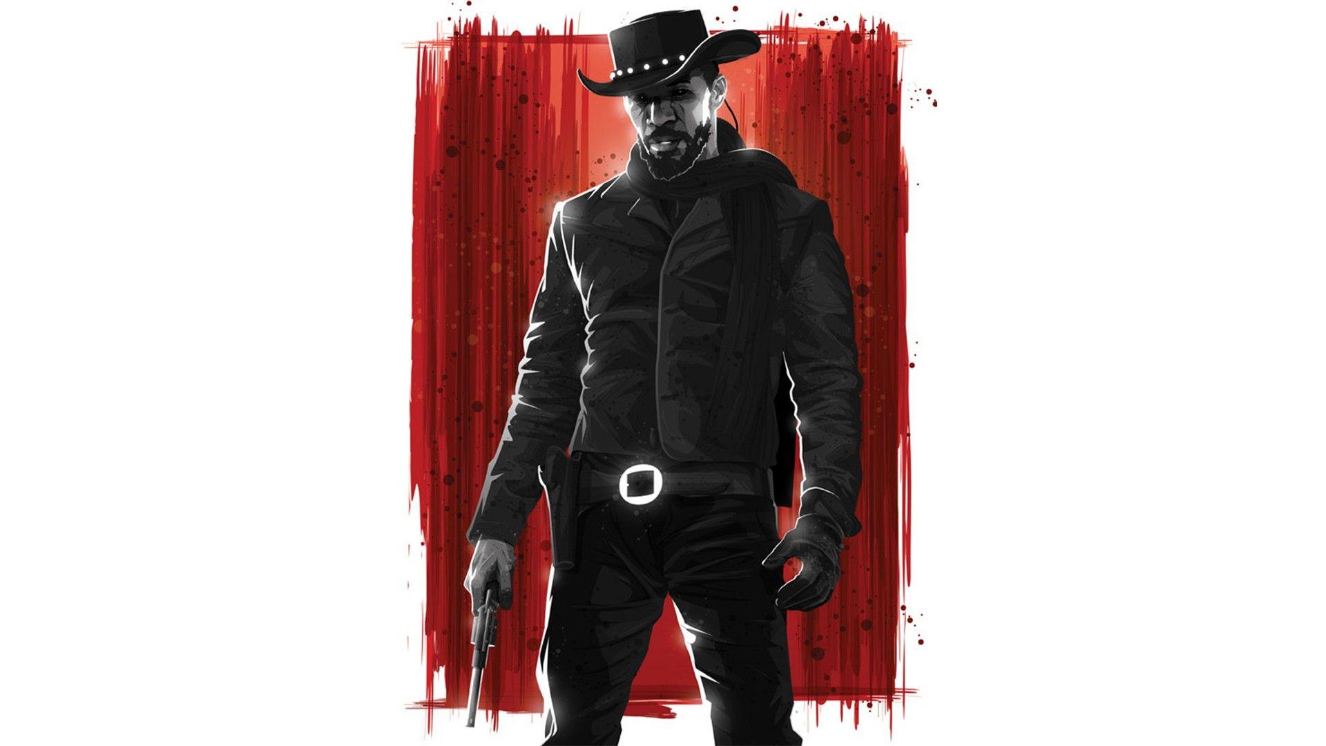 1920x1080 movies, Quentin Tarantino, Jamie Foxx, fan art, spaghetti western, Django Unchained, Django wallpaper