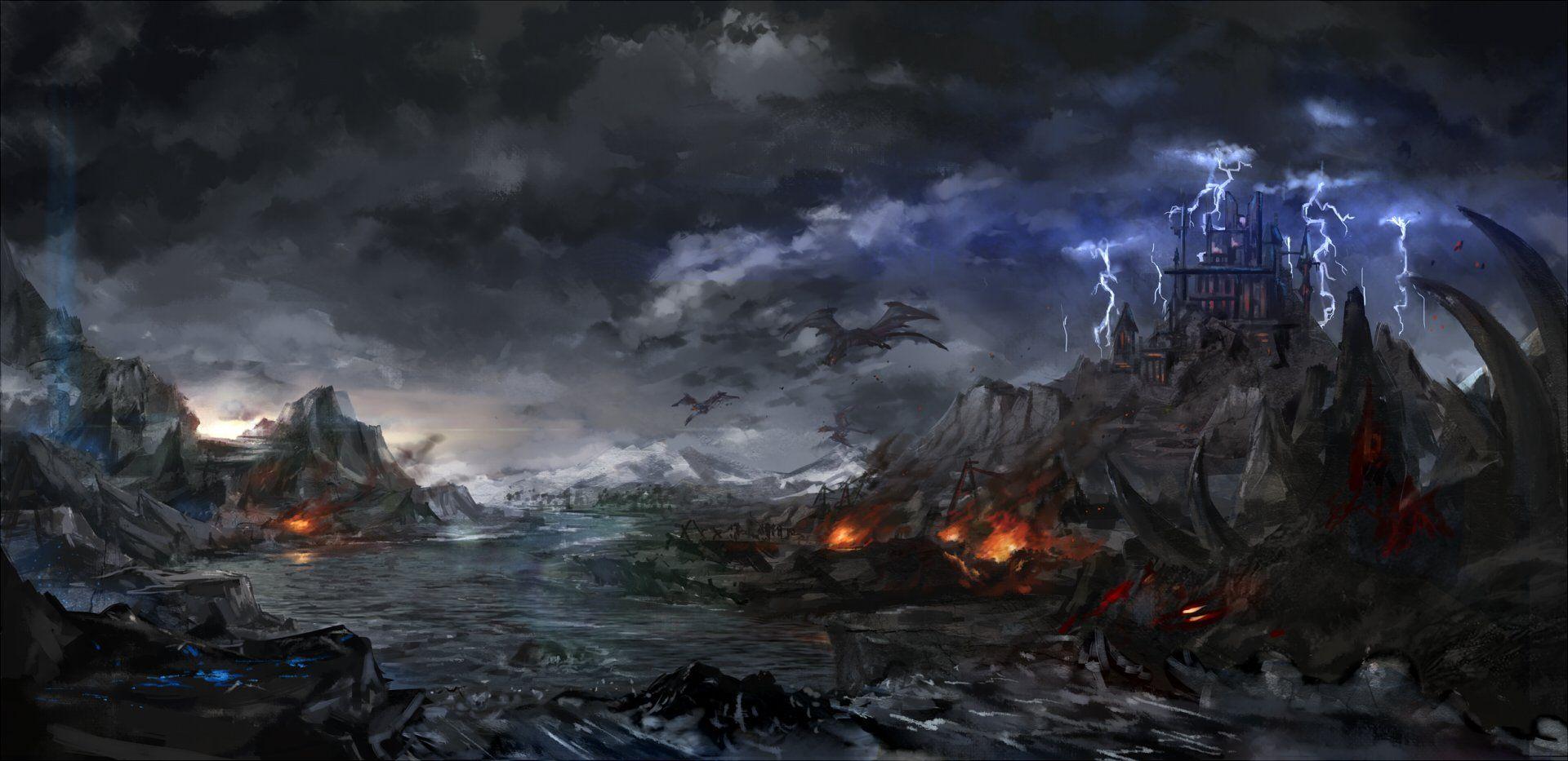 Dark Anime Landscape Wallpapers - Top Free Dark Anime Landscape ...