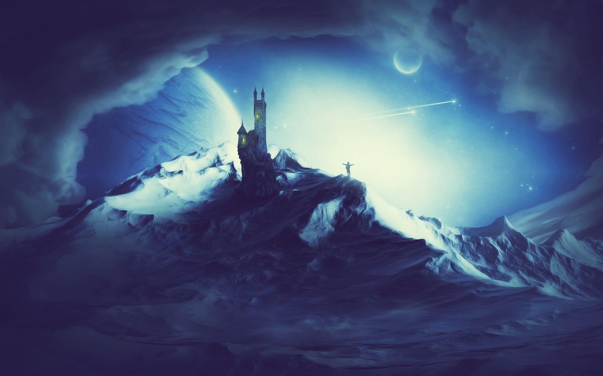 1920x1200 Free Anime Dark Landscape Wallpaper 1080p at Cool Monodomo