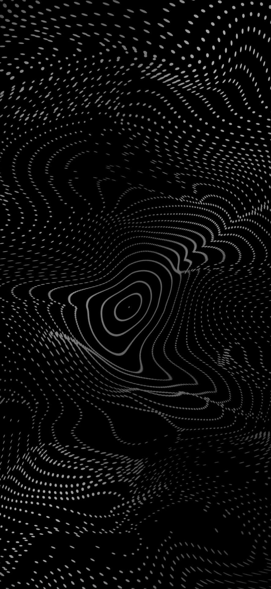 886x1920 Black Topographic Wallpaper