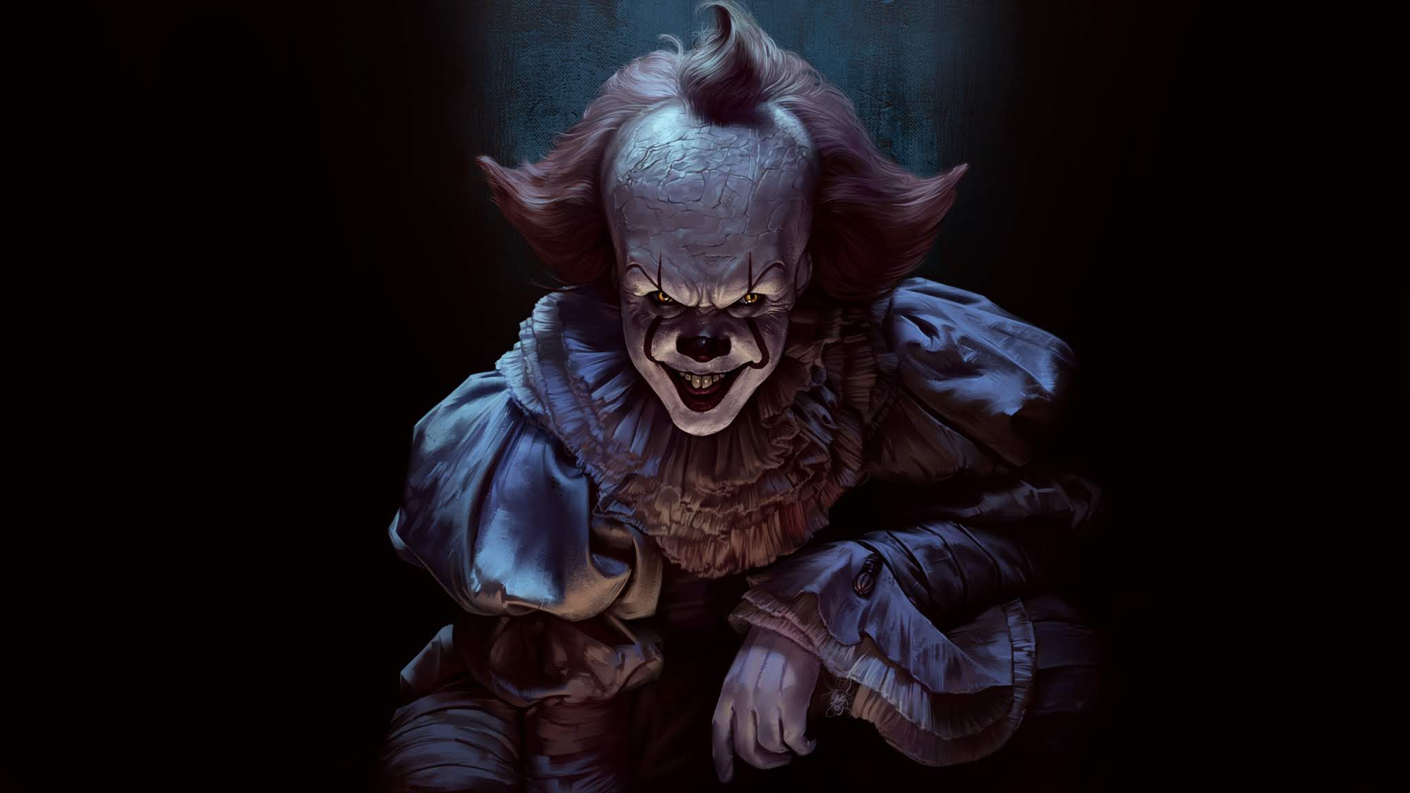 2048x1152 Pennywise Joker Wallpaper