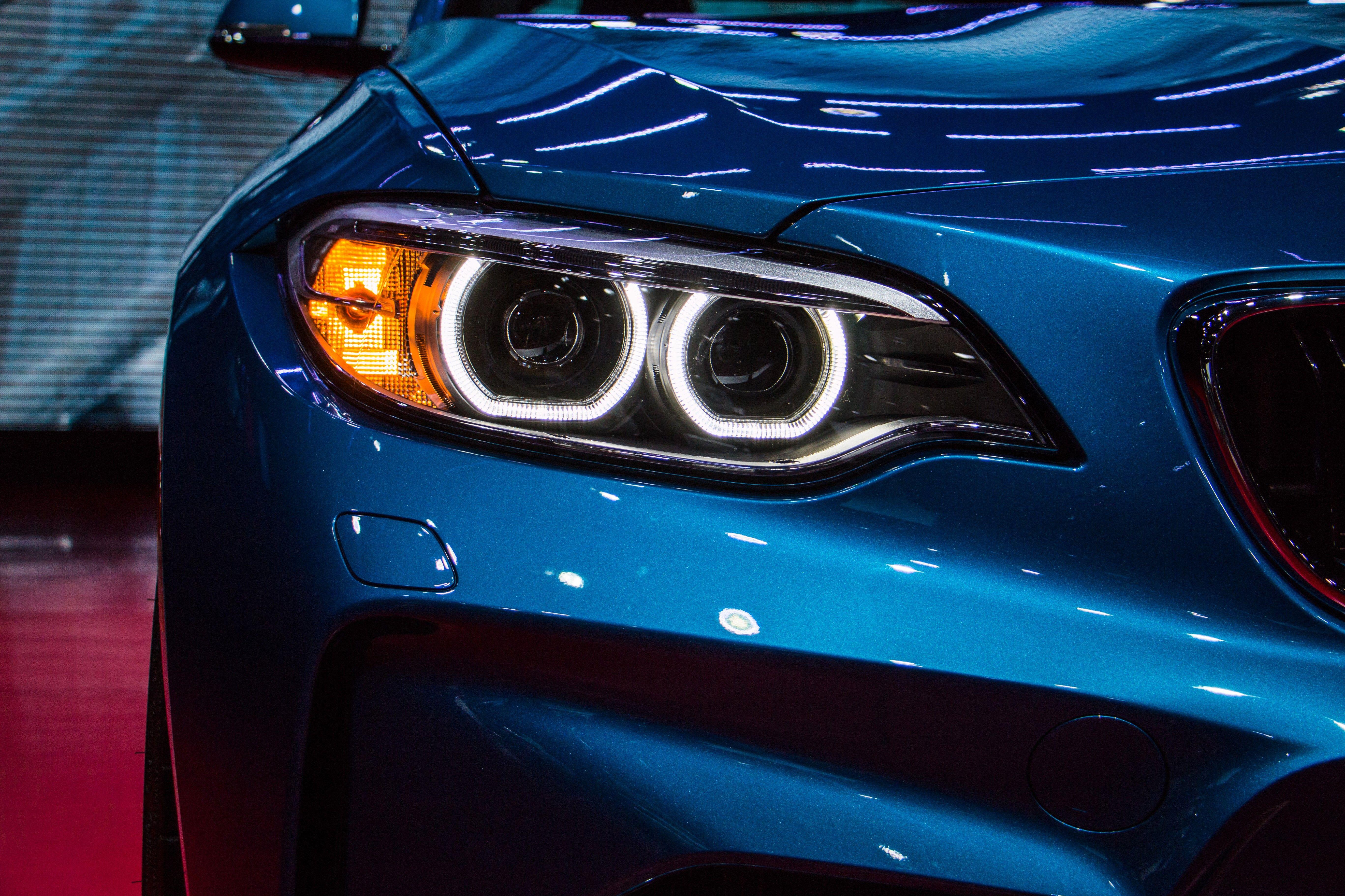 5472x3648 car, BMW, M Headlights, Blue, Lines, Kidney Grille