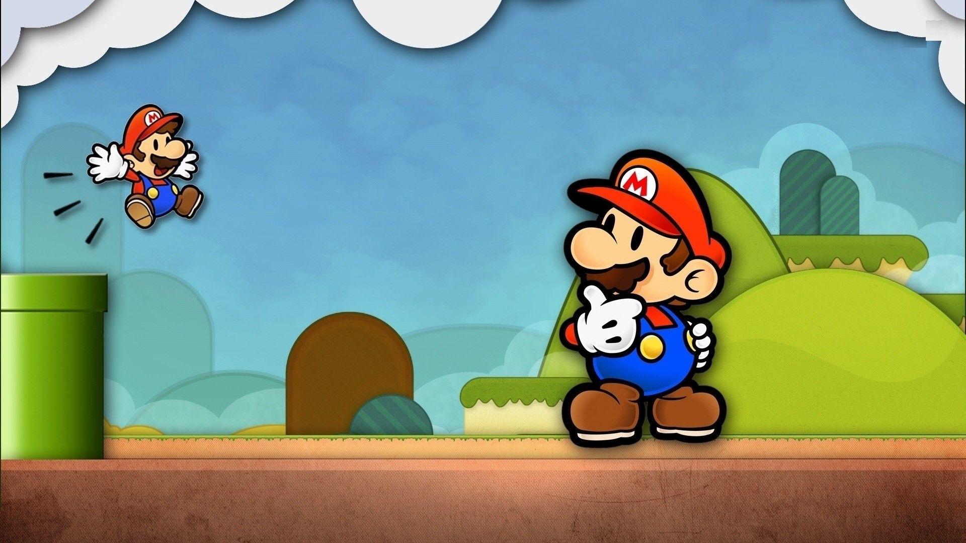 1920x1080 Funny Game Super Mario Wallpaper HD Background Desktop
