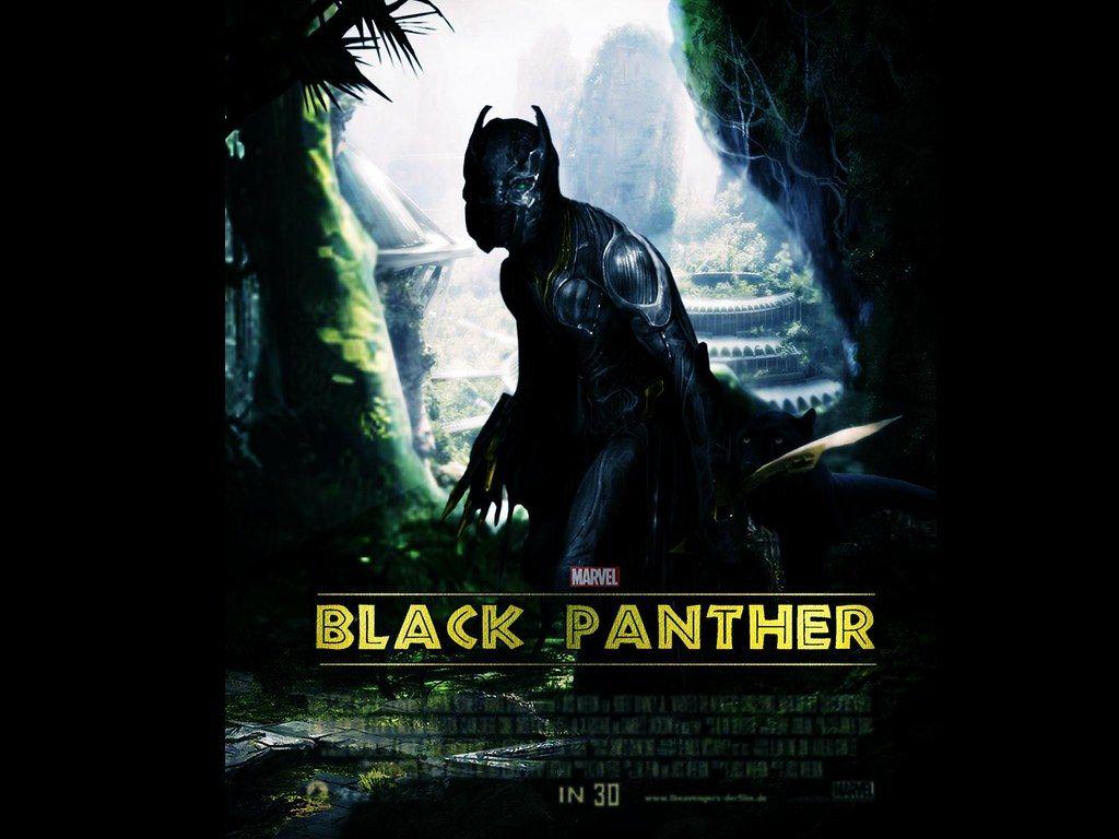 1024x768 Marvel Black Panther 2017 Movie Poster HD Wallpaper