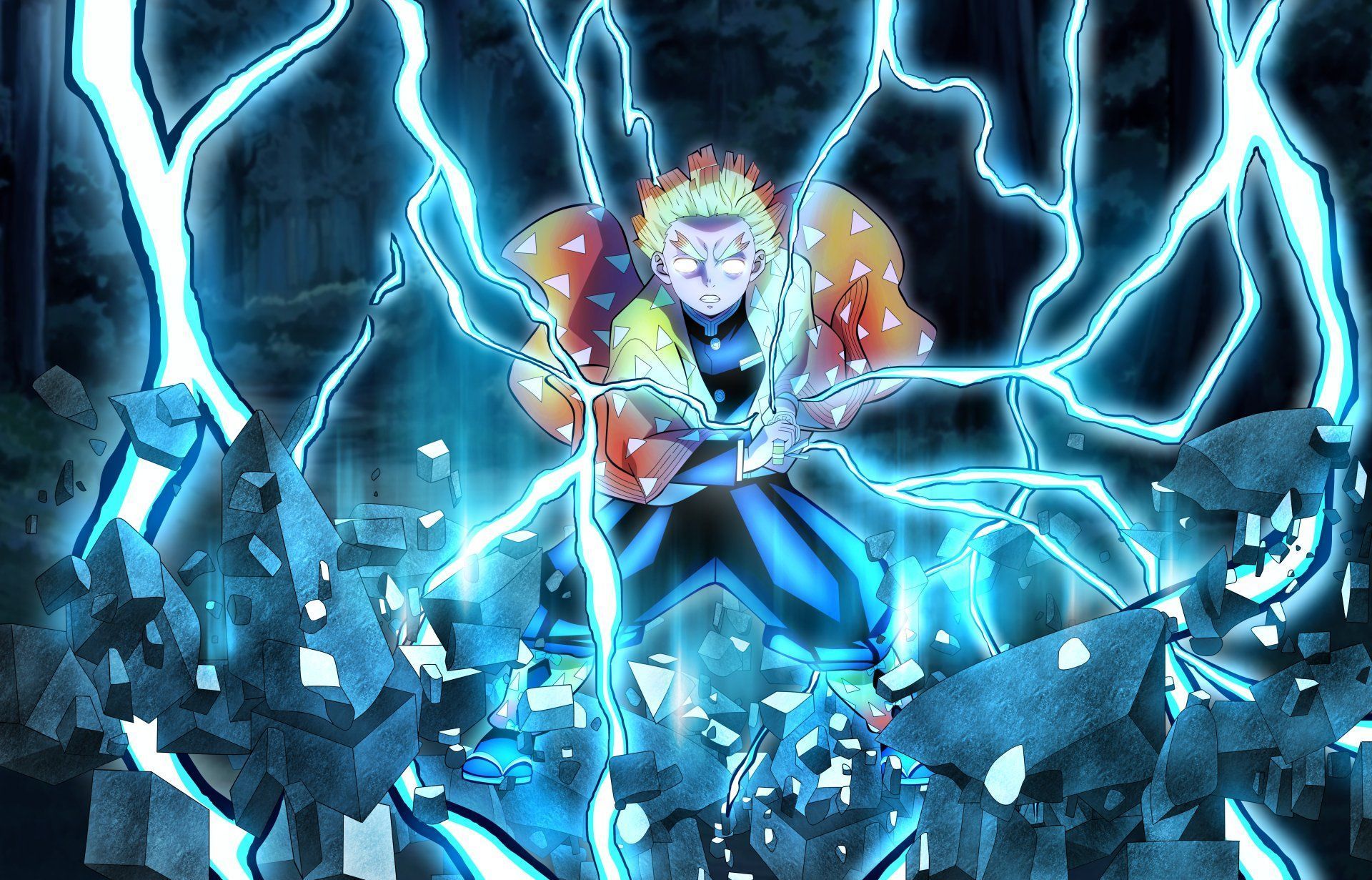 1920x1231 Zenitsu Agatsuma in Electrifying 4K Slayer Ultra HD Wallpaper by DT501061 余佳軒