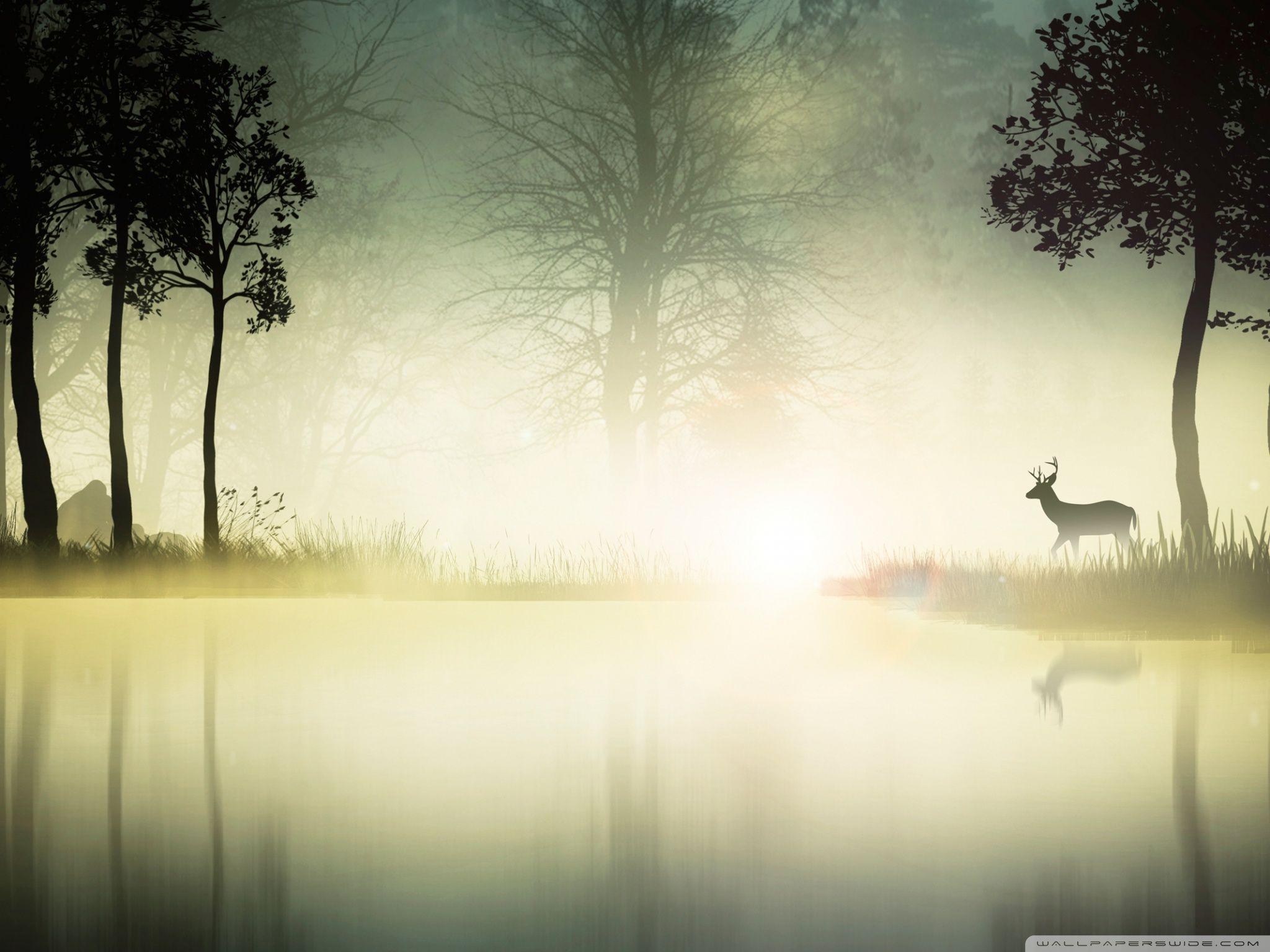 2048x1536 Vintage Lake Wallpaper