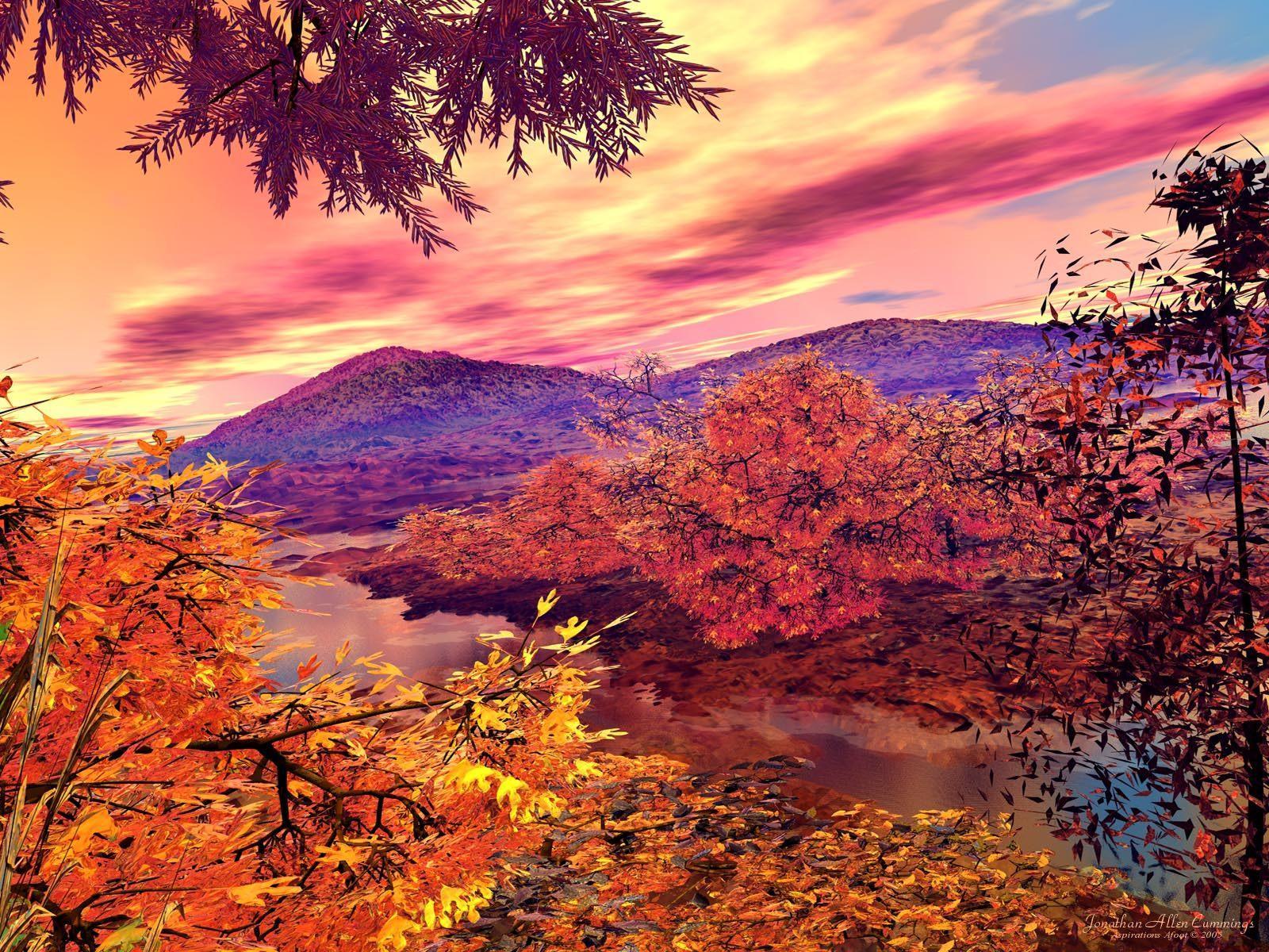 1600x1200 Beautiful Autumn Lscape wallpaper