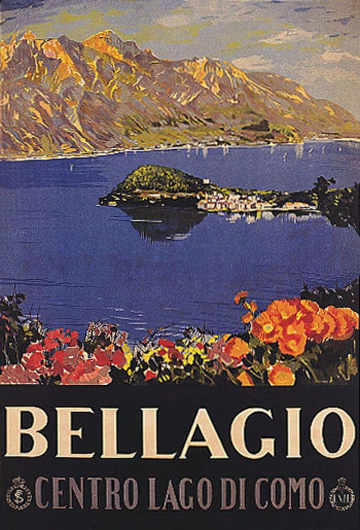 734x1080 Bellagio Lake Como Italian Posters
