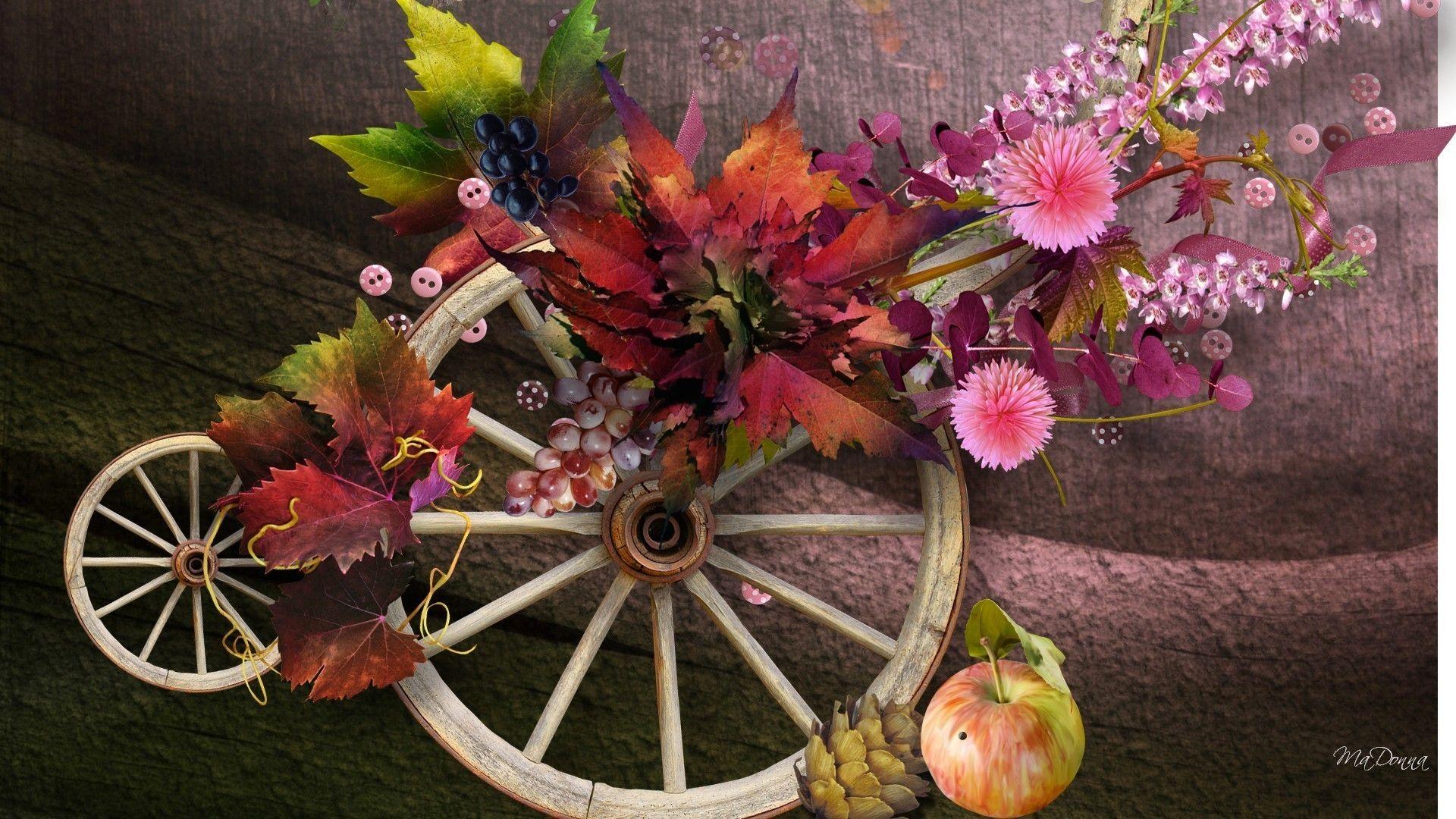 1920x1080 Fall Flowers Wallpaper background picture