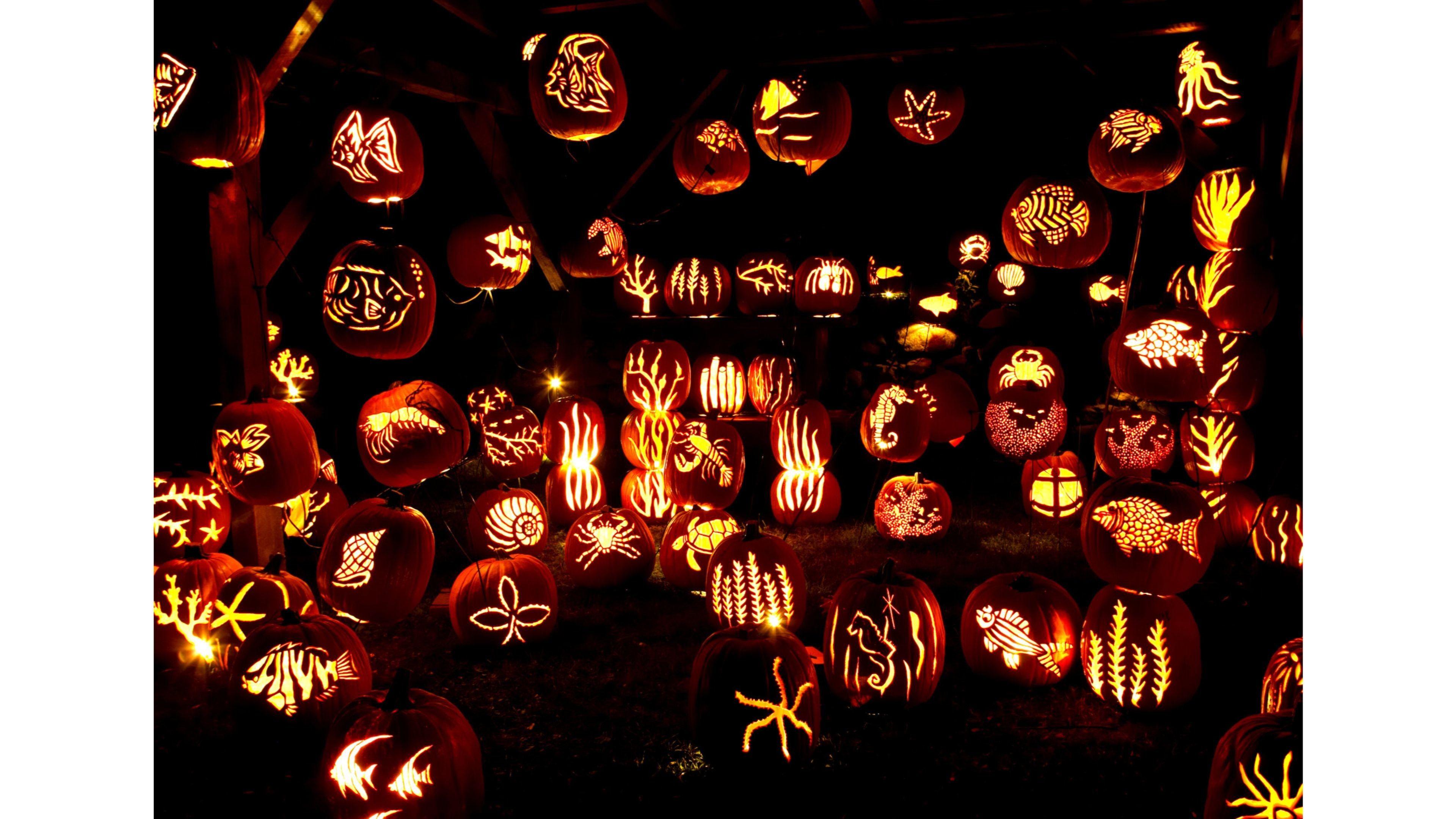 3840x2160 Wallpaper : Halloween Ideas Scenes Purple Happy Vintage