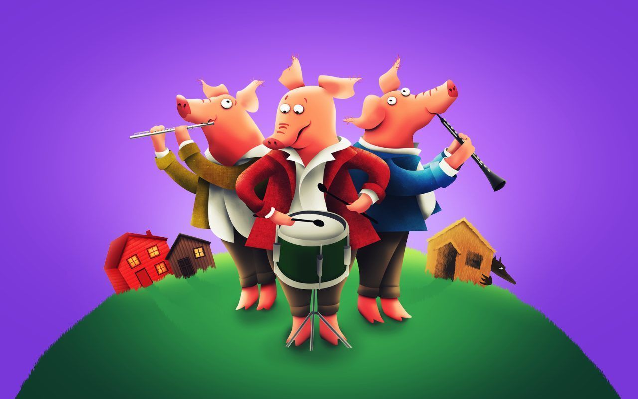 1280x800 The Three Little Pigs on Tour