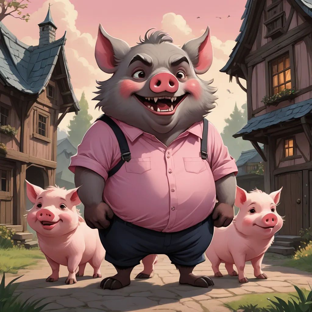 1024x1024 The Three Little Pigs