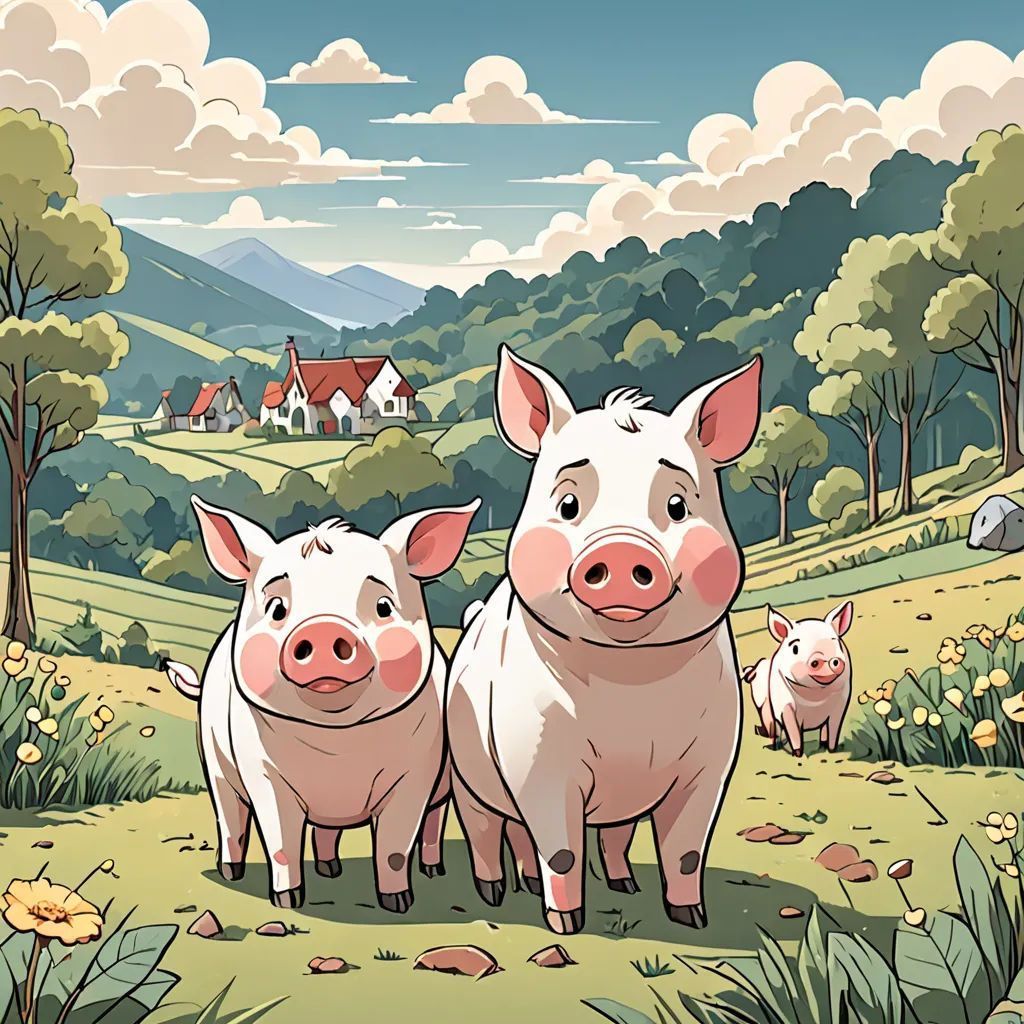 1024x1024 The Three Little Pigs