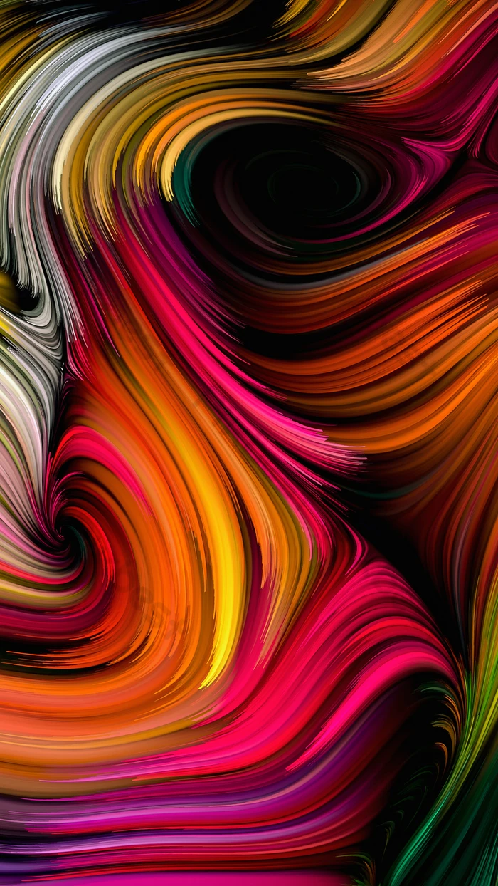 700x1244 The Abstract Color Swirl Wallpaper