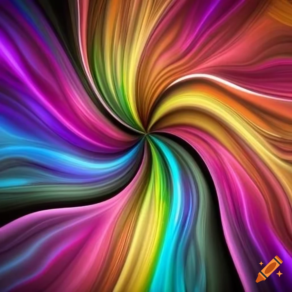 1024x1024 Vibrant swirl of colors on a dark