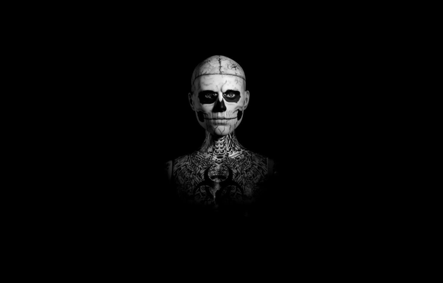 1488x950 Wallpaper HD 1080P Black And White Zombie