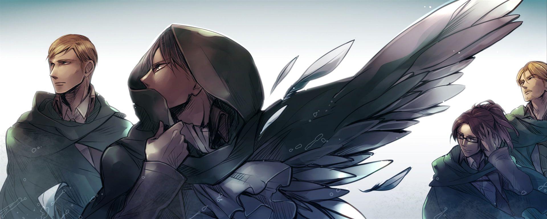 1920x768 HD wallpaper: Anime, Attack On Titan, Annie Leonhart, Armin
