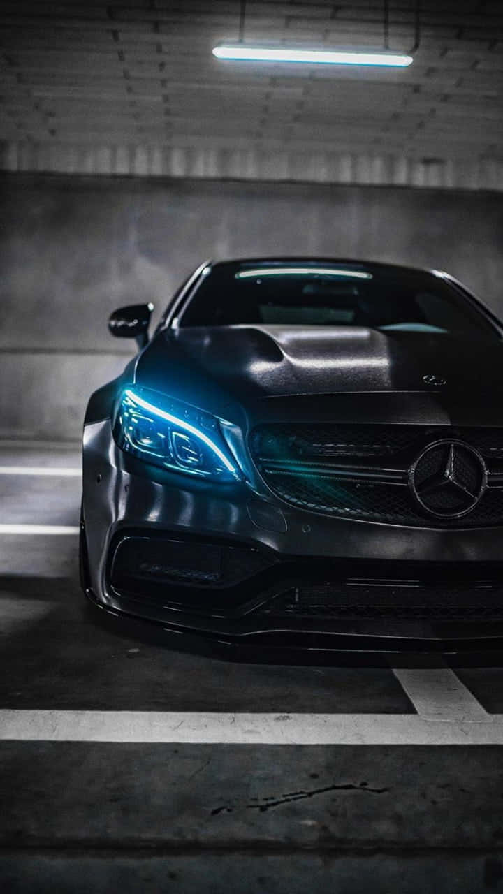 720x1280 Download Blue Mercedes Benz Phone Lock