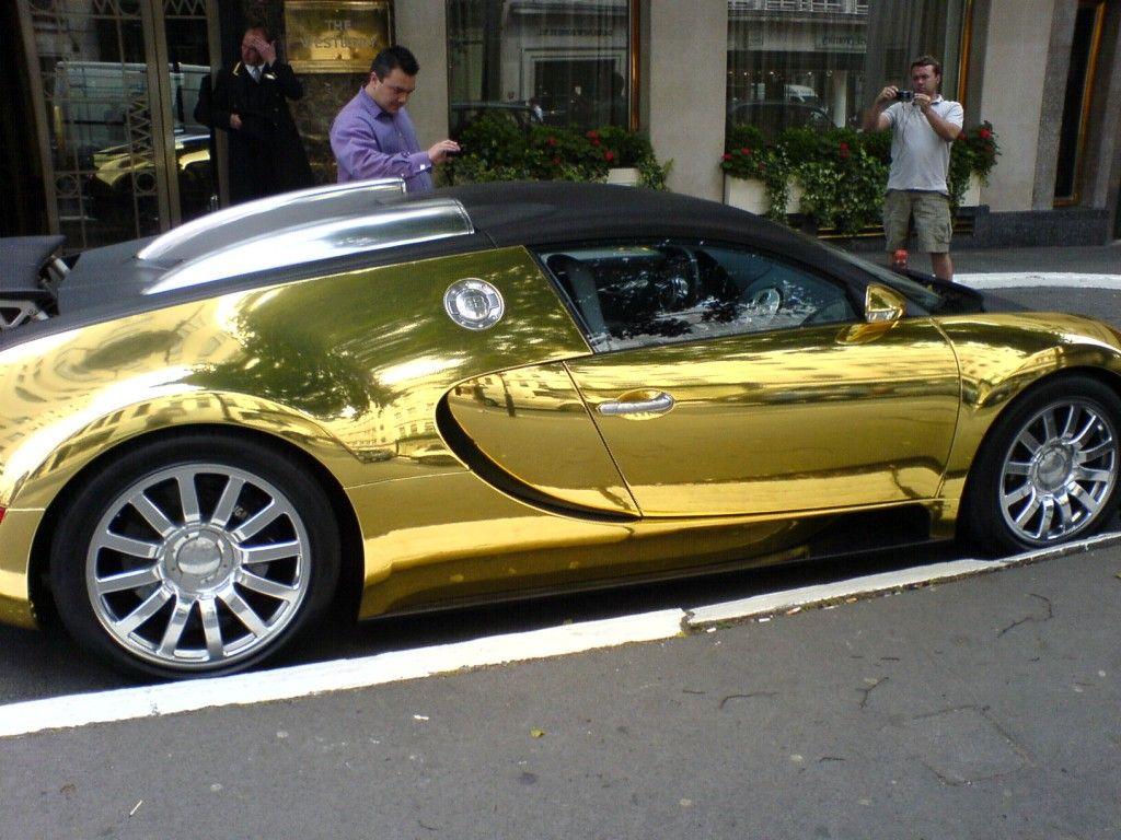 gold bugatti